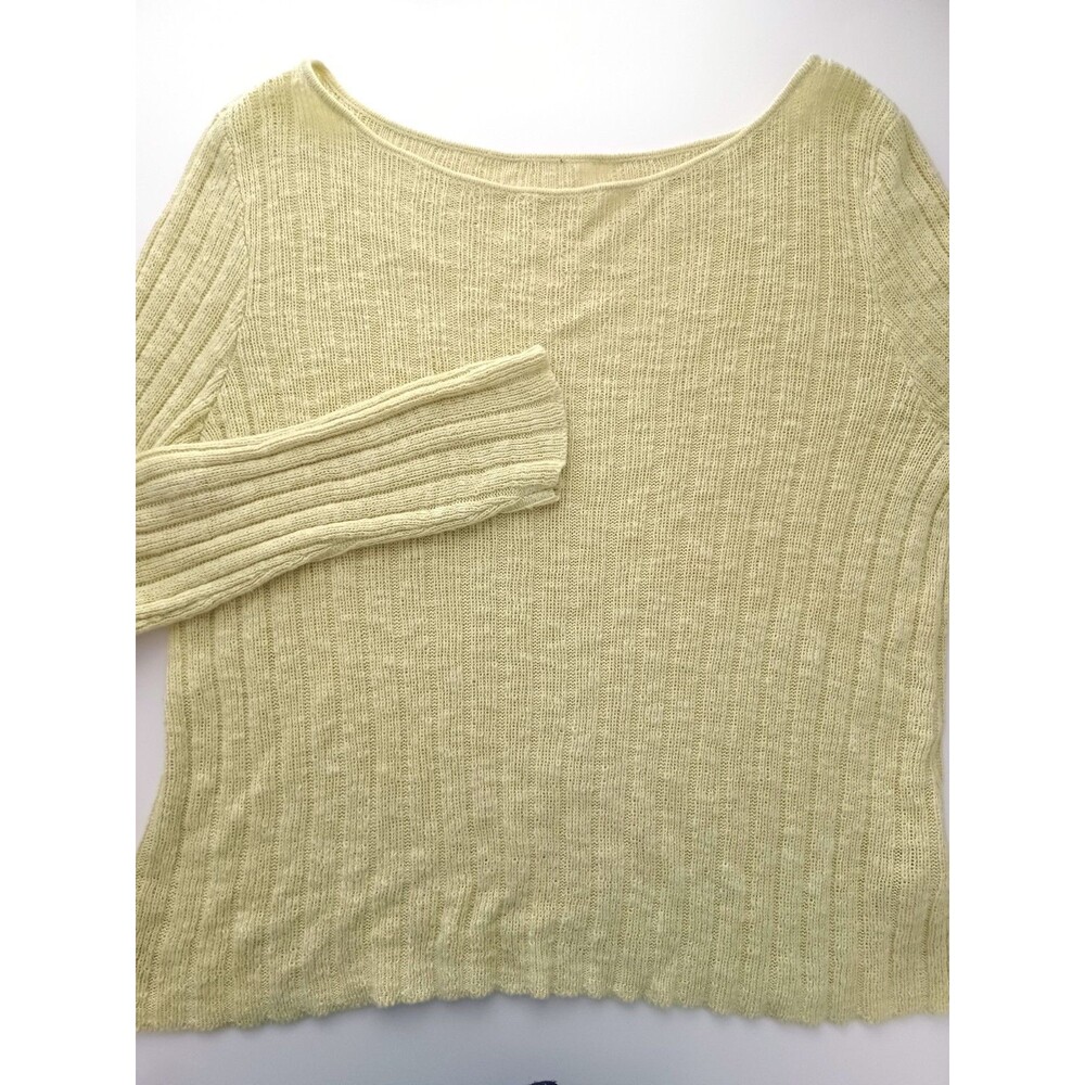 Eileen Fisher Organic Linen Blend Pullover Sweater Size M* Lagenlook Beachy